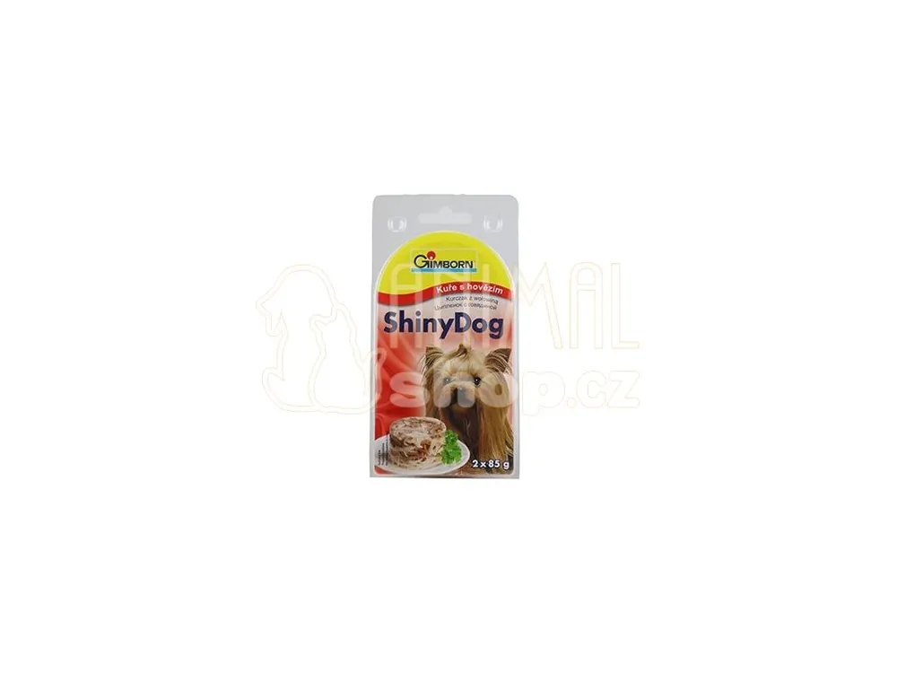 Gimborn ShinyDog konz. kuře&hovězí 2x85g Rychlé Dodání