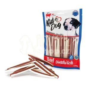 Cenová Bomba KIDDOG hovězí sendvič s treskou 250 g