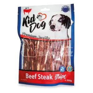 Vysoce Kvalitní KIDDOG hovězí steak v proužku 250 g