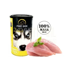 FINE DOG konzerva DRŮBEŽÍ 100% Masa 1200g Novinka