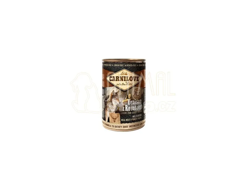 Carnilove Wild konz Meat Venison & Reindeer 400g Finální Výprodej