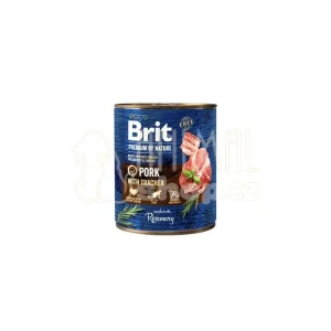 Sleva Brit Premium Dog by Nature konz Pork&Trachea 800g