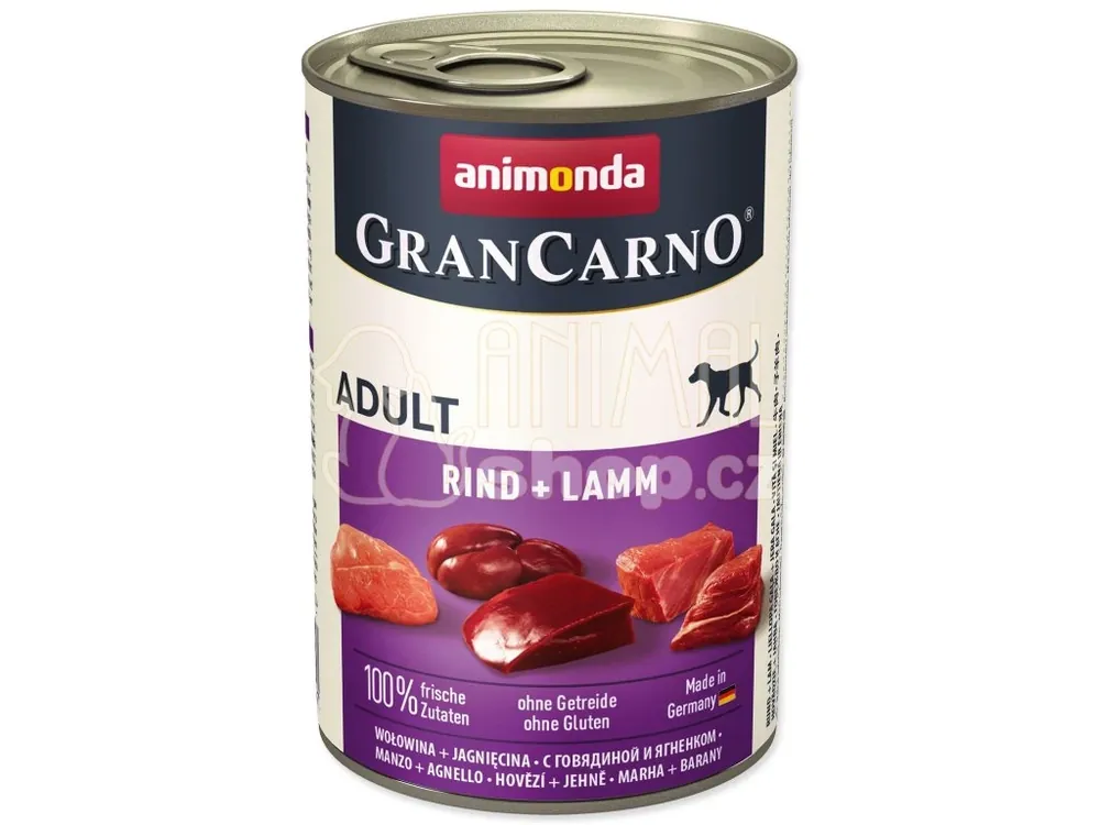 Konzerva Animonda Gran Carno Adult hovězí a jehně 400g Ihned K Objednání