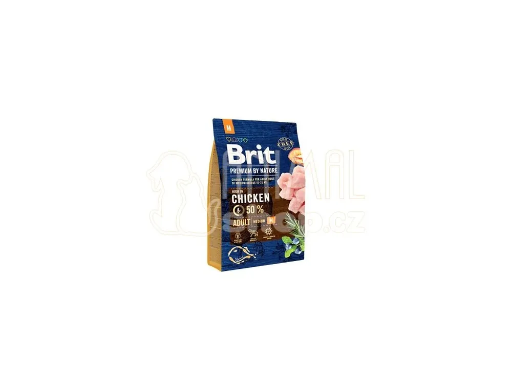 Top Prodej Brit Premium Dog by Nature Adult M 3kg