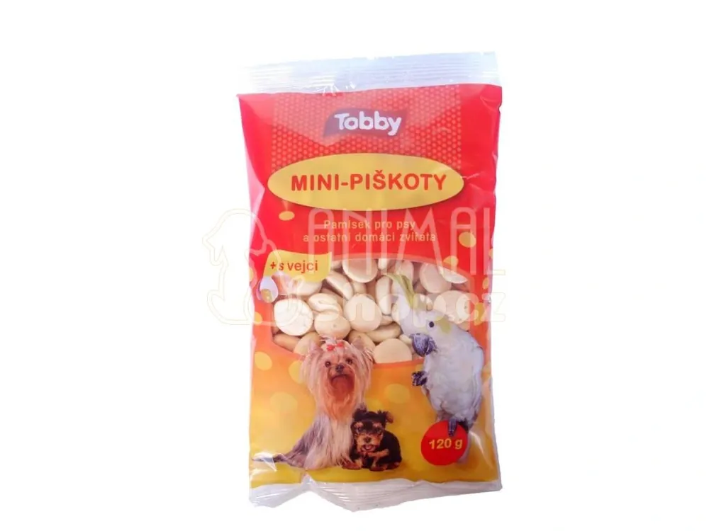 Nová Kolekce Piškoty krmné mini Tobby 120 g
