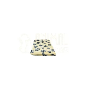 Cenový Hit Deka pro psy BEANY černé tlapky 100x70cm hnědá TR