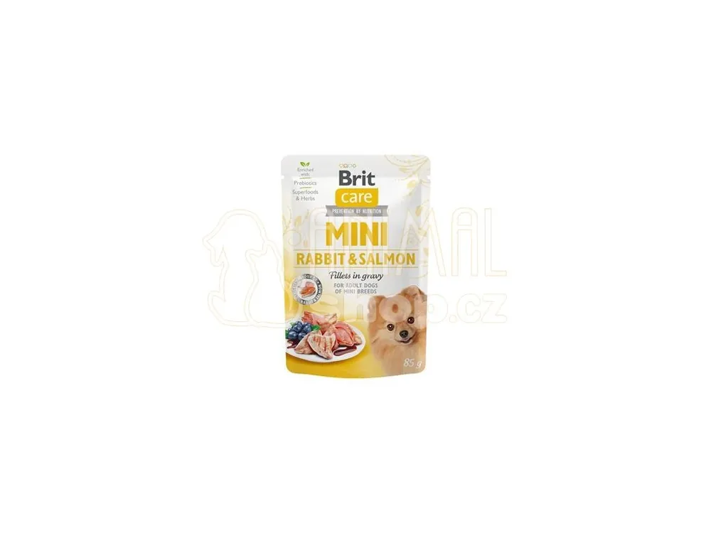 Nakupujte Hned Brit Care Dog Mini Rabbit&Salmon fillets in gravy 85g