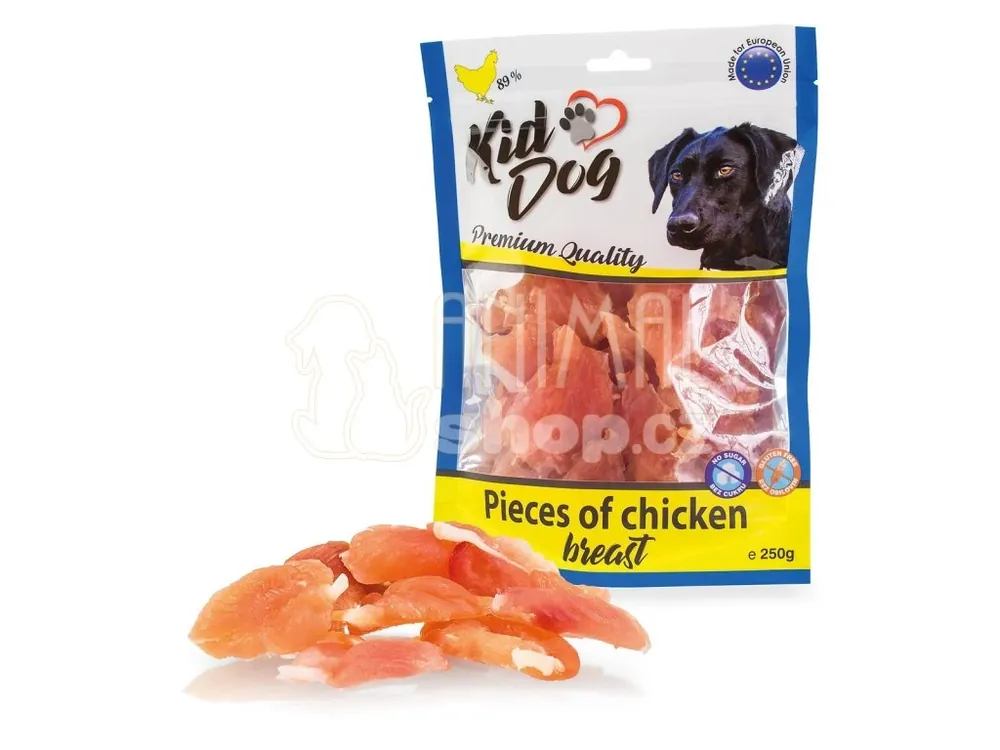 Koupit Online KIDDOG kousky kuřecích prsou 250 g