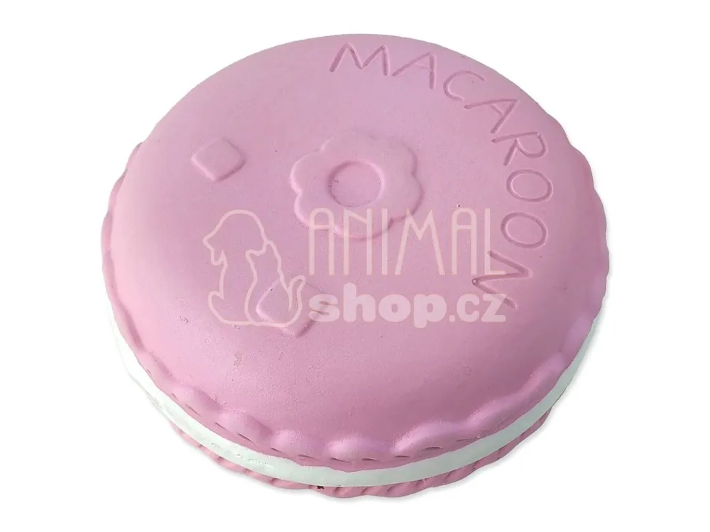 Hračka Dog Fantasy Latex makrónka se zvukem růžová 9cm Přímo Od Výrobce