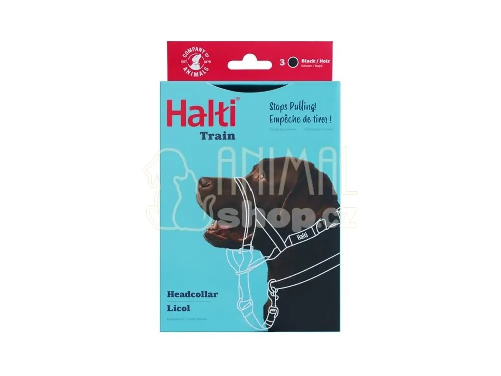 Ohlávka nylon Halti vel. 3 - dalmatin, retrívr COA Tovární Cena