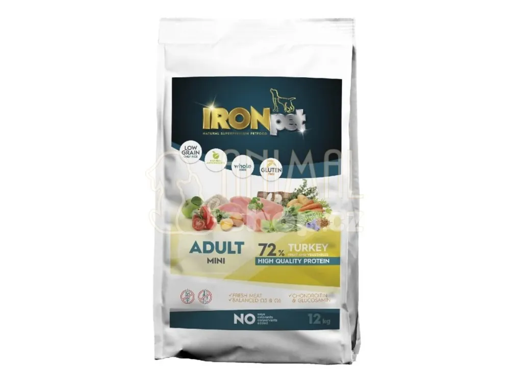 IRONpet Dog Adult Mini Turkey (Krocan) 12 kg Cenový Hit