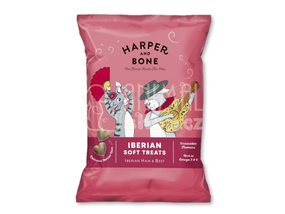 Harper and Bone Cat & Dog iberské měkké pamlsky hovězí 90 g Must-Have