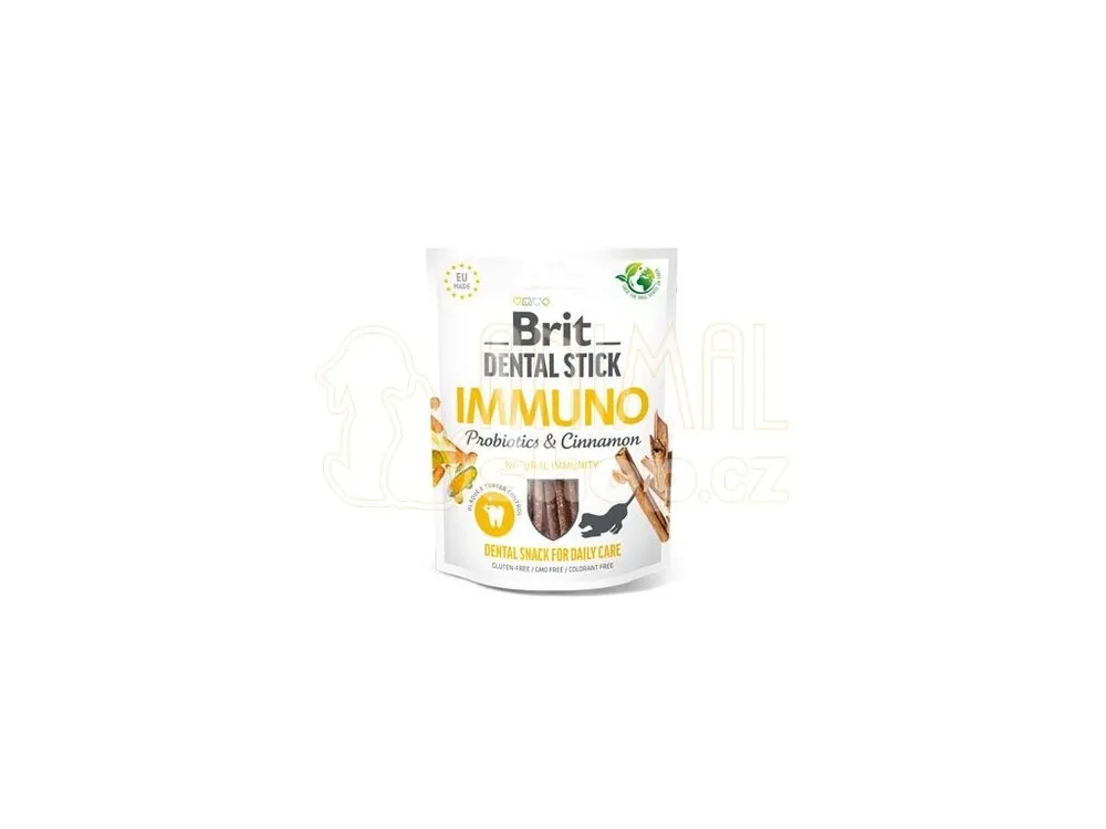 Brit Dog Dental Stick Immuno Probiotics&Cinnamon 7ks Autentický