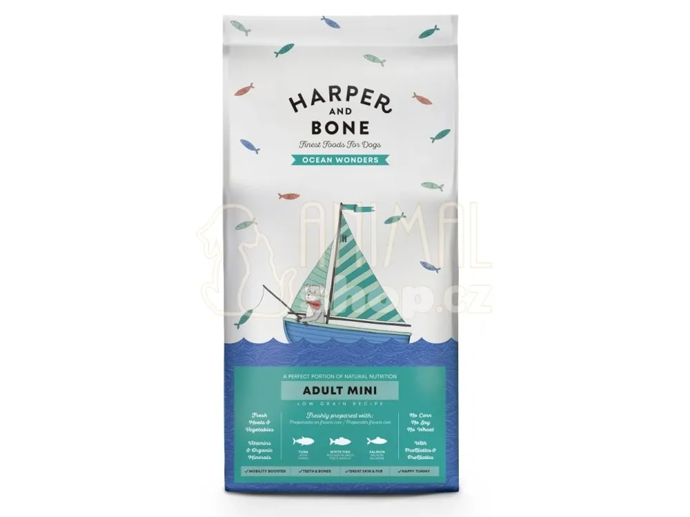 Harper and Bone Dog Adult Mini divy oceánu 2 kg Tovární Cena