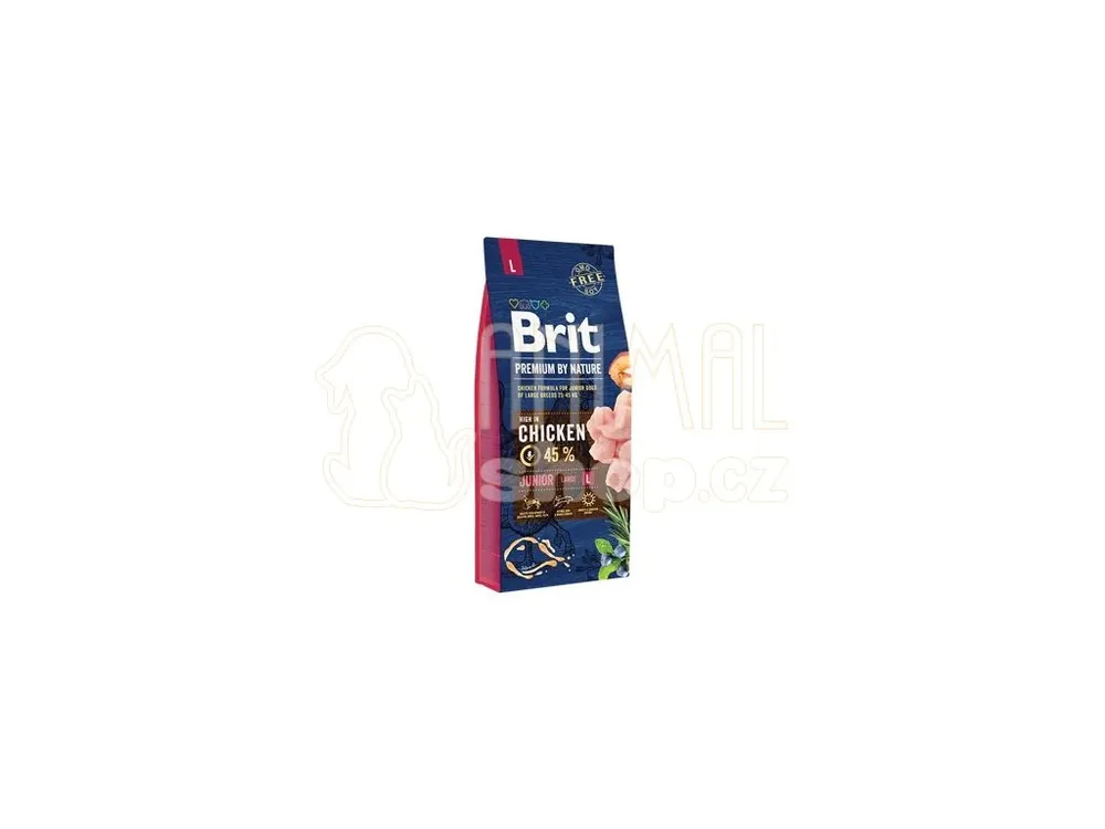 Časově Omezené Brit Premium Dog by Nature Junior L 15kg
