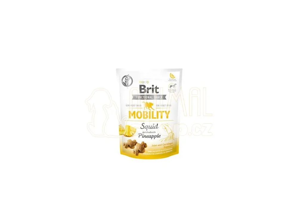 Brit Care Dog Functional Snack Mobility Squid 150g Akční Cena