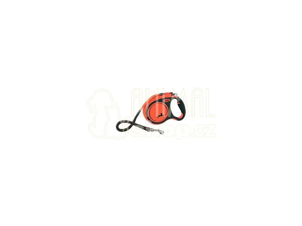 Rychlé Dodání Vodítko FLEXI Xtreme L pásek 5m/65kg oranžová