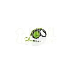 Vodítko FLEXI Neon New M pásek 5m/25kg černá/zelená Sezónní Sleva