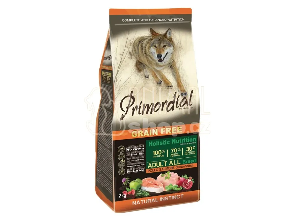 Odeslání Ihned Primordial GF Adult Chicken & Salmon 2 kg