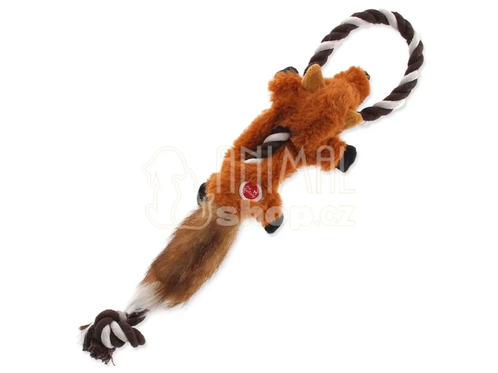Objednat Nyní Hračka Dog Fantasy Skinneeez liška s provazem 35cm
