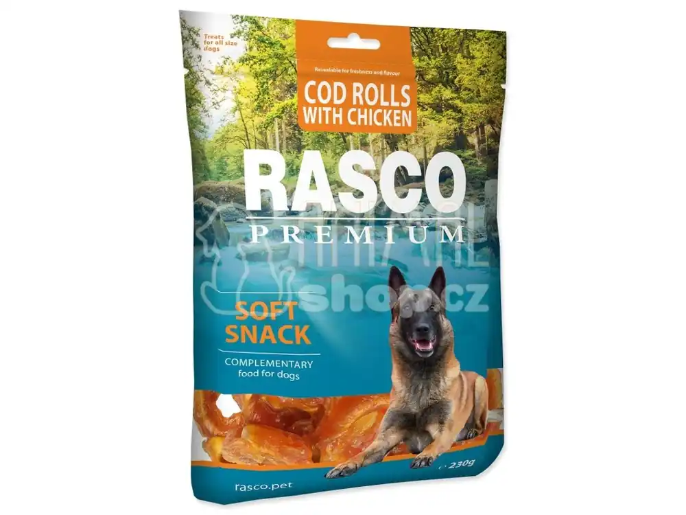 Sezónní Sleva Pochoutka Rasco Premium treska obalená kuřecím, rolky 230g