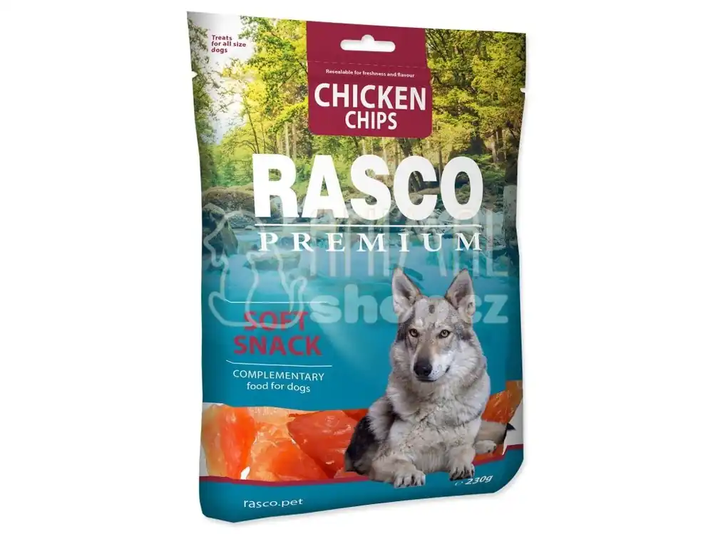 Nejprodávanější Pochoutka Rasco Premium kuřecí plátky 230g