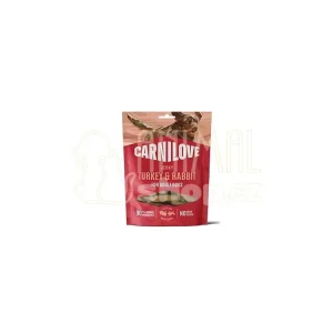 Carnilove Dog Jerky Turkey&Rabbit 100g Výprodej