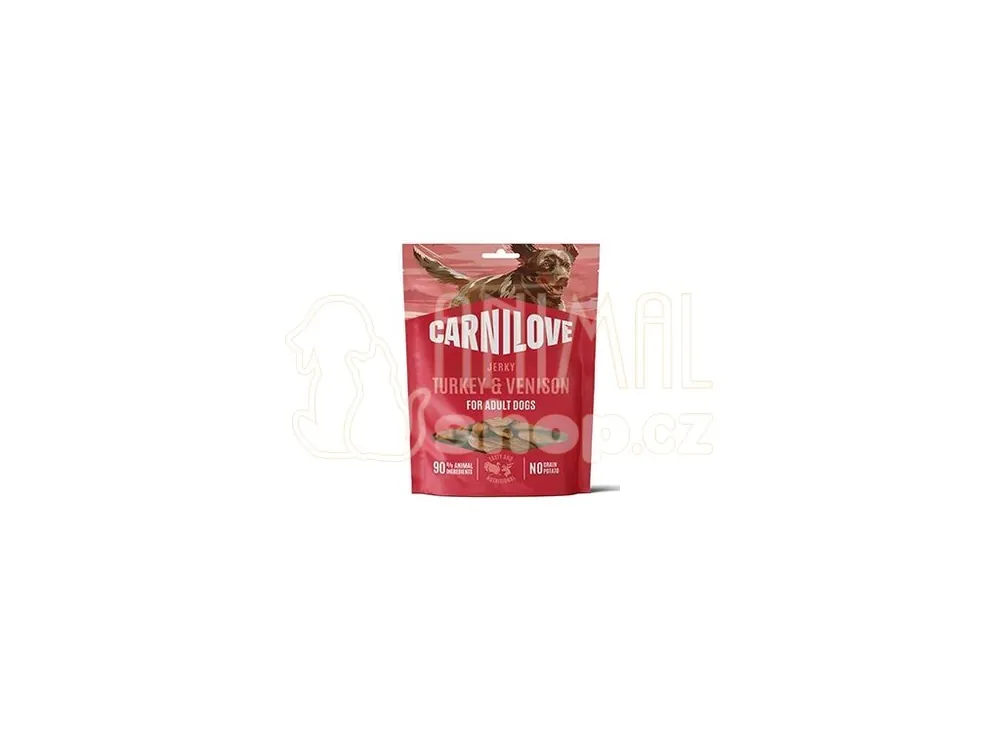 Carnilove Dog Jerky Turkey&Venison 100g Značkový