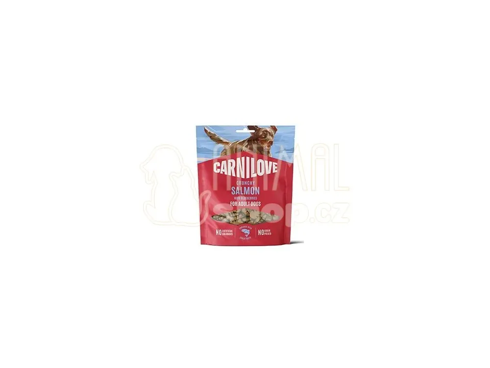 Carnilove Dog Crunchy Snack Salmon+Blueberries 200g Nová Kolekce