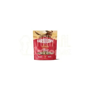 Hit Sezóny Carnilove Dog Crunchy Snack Ostrich+Blackberries 200g