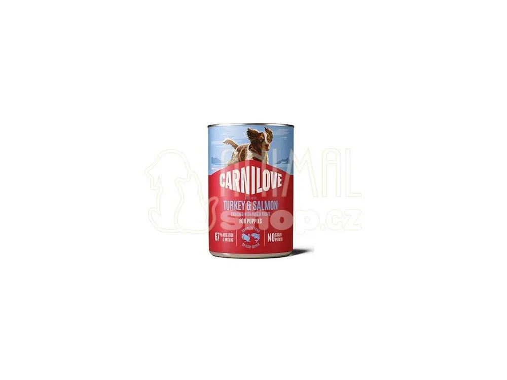 Aktuální Carnilove Dog Can Paté Turkey&Salmon Puppies 400g