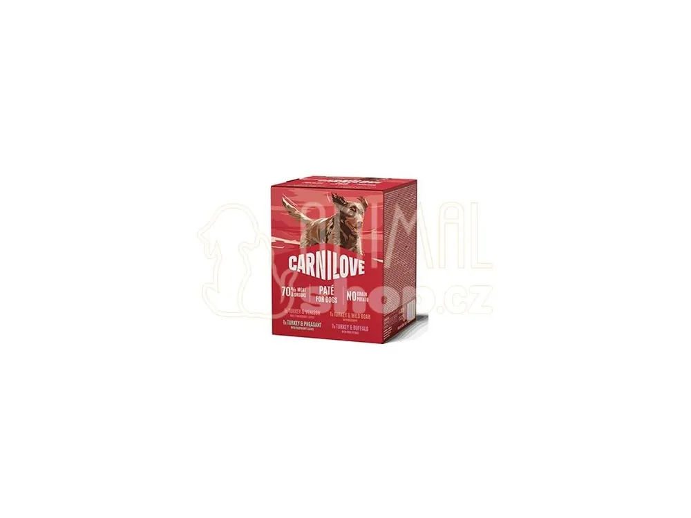 Nejlepší Volba Carnilove Dog Pouch Paté Multipack 4x300g