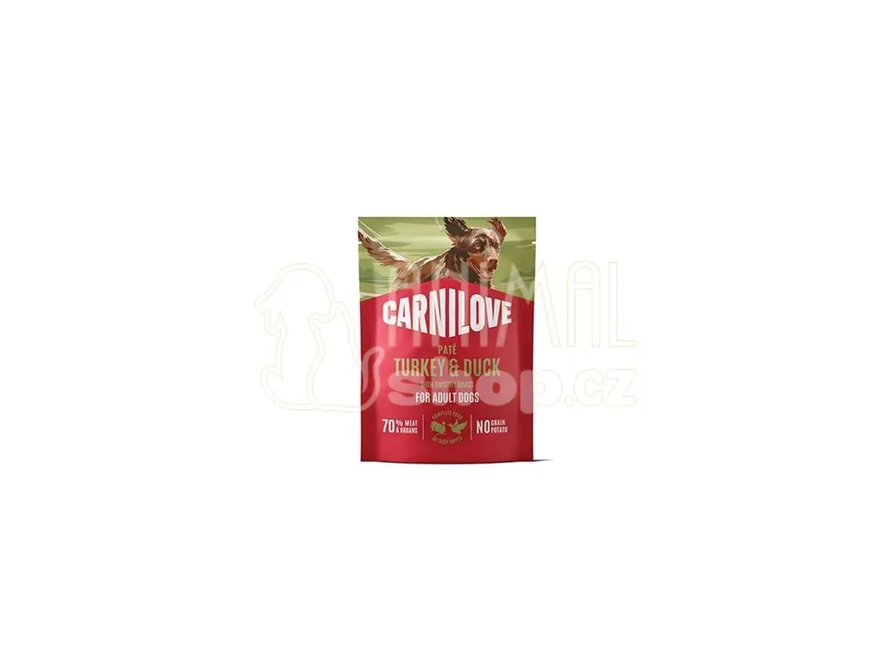 Carnilove Dog Pouch Paté Turkey&Duck+Timothy 300g Rychlé Dodání