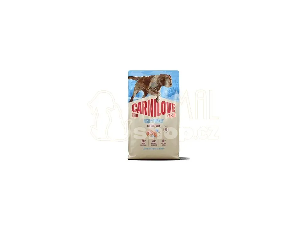 Carnilove Dog True Fresh Dry Fish&Turkey Adult AB 4kg Akční Cena