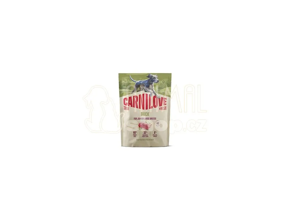 Carnilove Dog True Fresh Dry Duck Junior LB 1,5kg Dokud Zásoby Vydrží