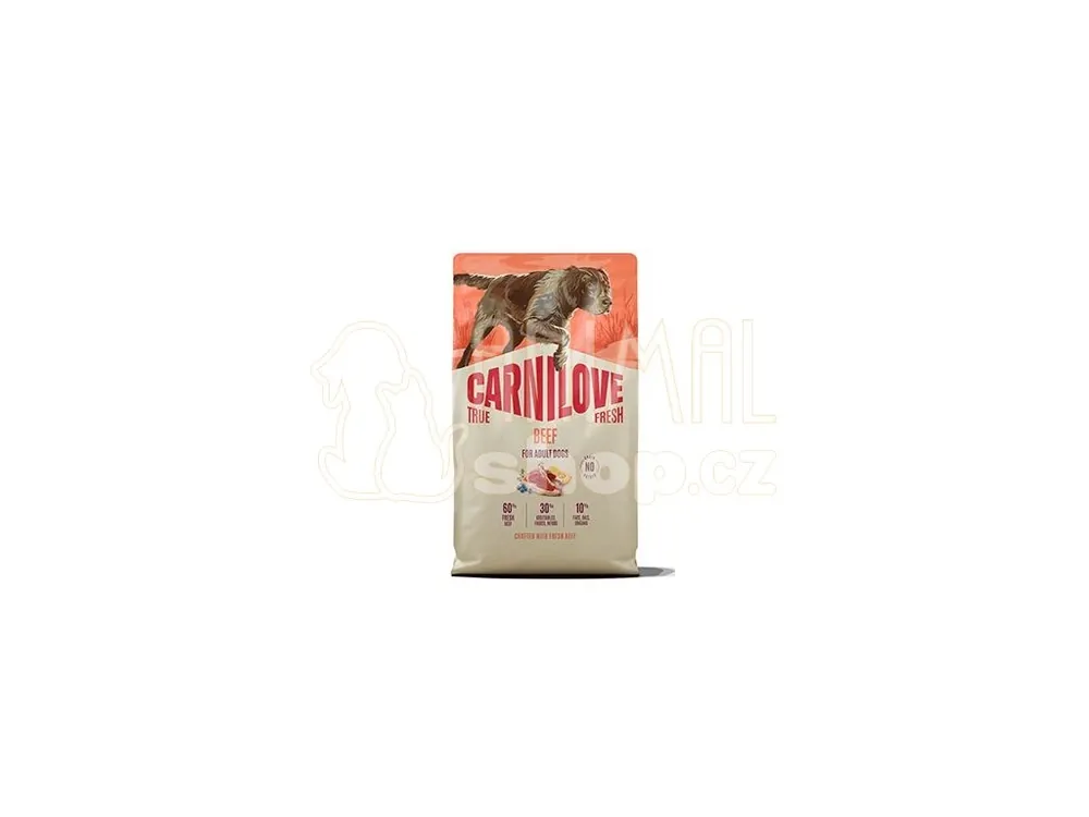 Carnilove Dog True Fresh Dry Beef Adult AllBreeds 4kg Tovární Cena