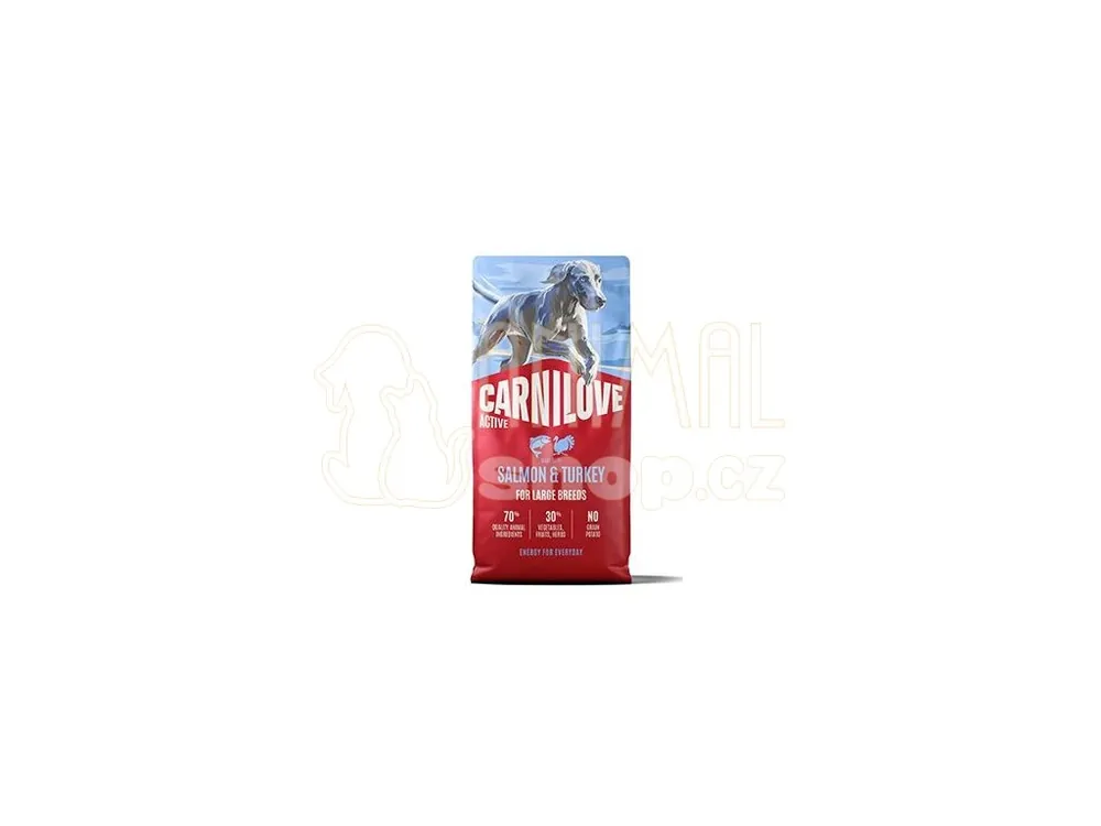 Carnilove Dog Active Dry Salmon&Turkey Adult LB 12kg Ihned K Objednání