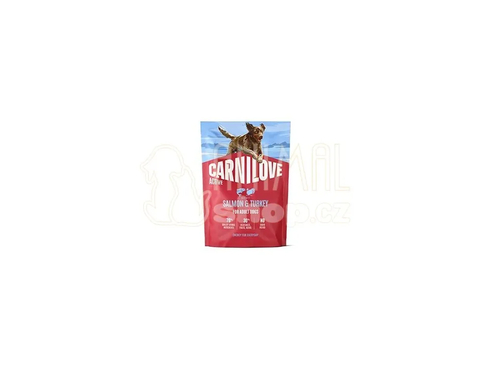 Carnilove Dog Active Dry Salmon&Turkey Adult AB 1,5kg Hit Sezóny