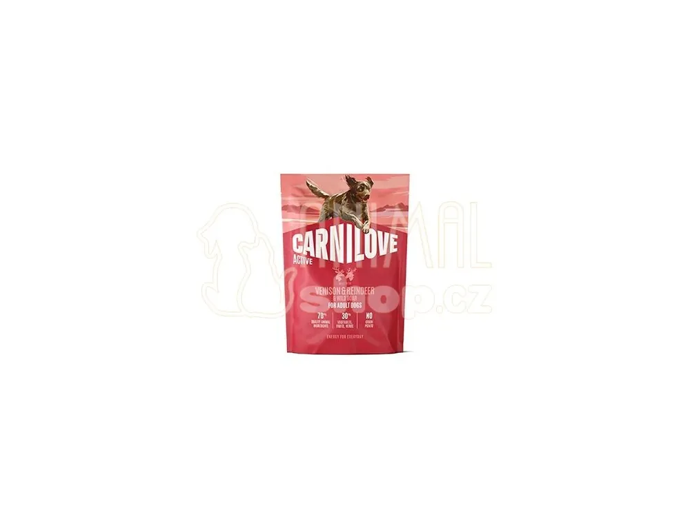 Levný Carnilove Dog Active Dry Venis&Rein&Wild AdultAB 1,5kg