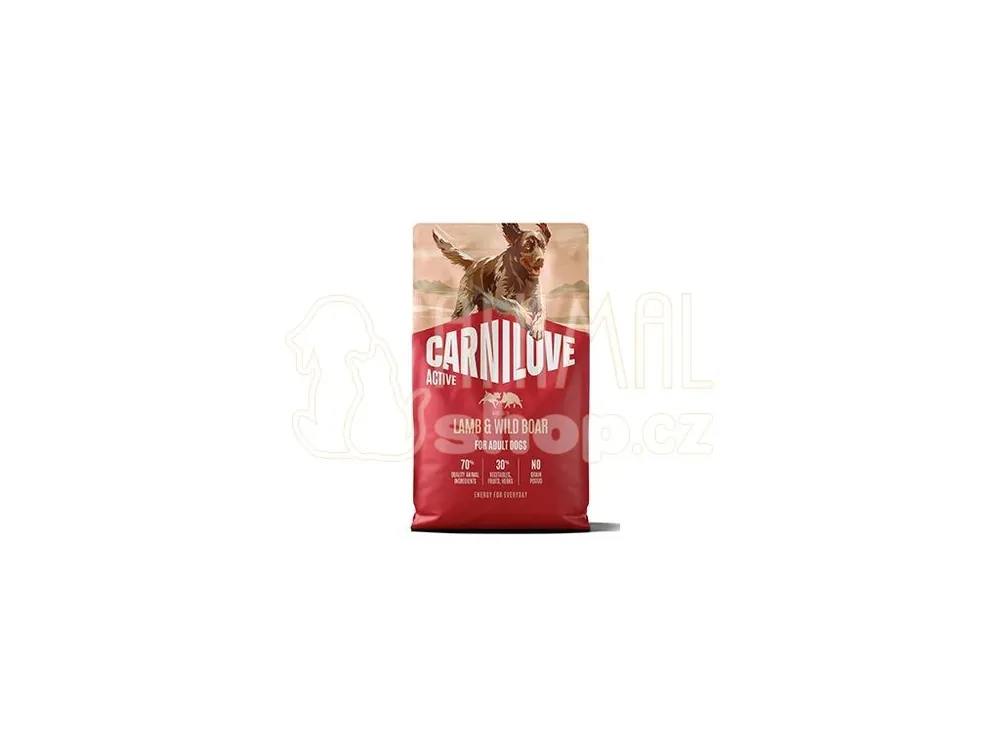 Carnilove Dog Active Dry Lamb&Wild Boar Adult AB 4kg Levný
