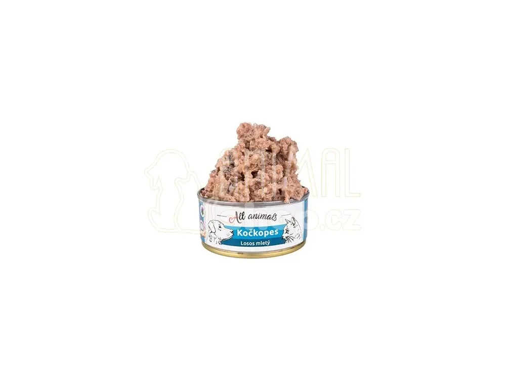 All Animals kočkopes konz. Losos mletý 90g Nejprodávanější