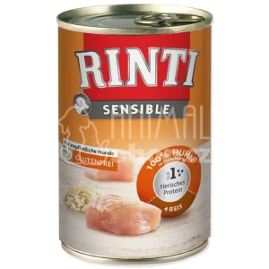 Autentický Konzerva Rinti Sensible Adult kuře a rýže 400g