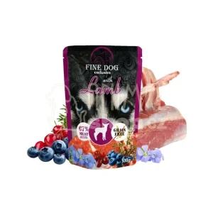 FINE DOG XXL kapsa pro psy s JEHNĚČÍM 500g Nízká Cena