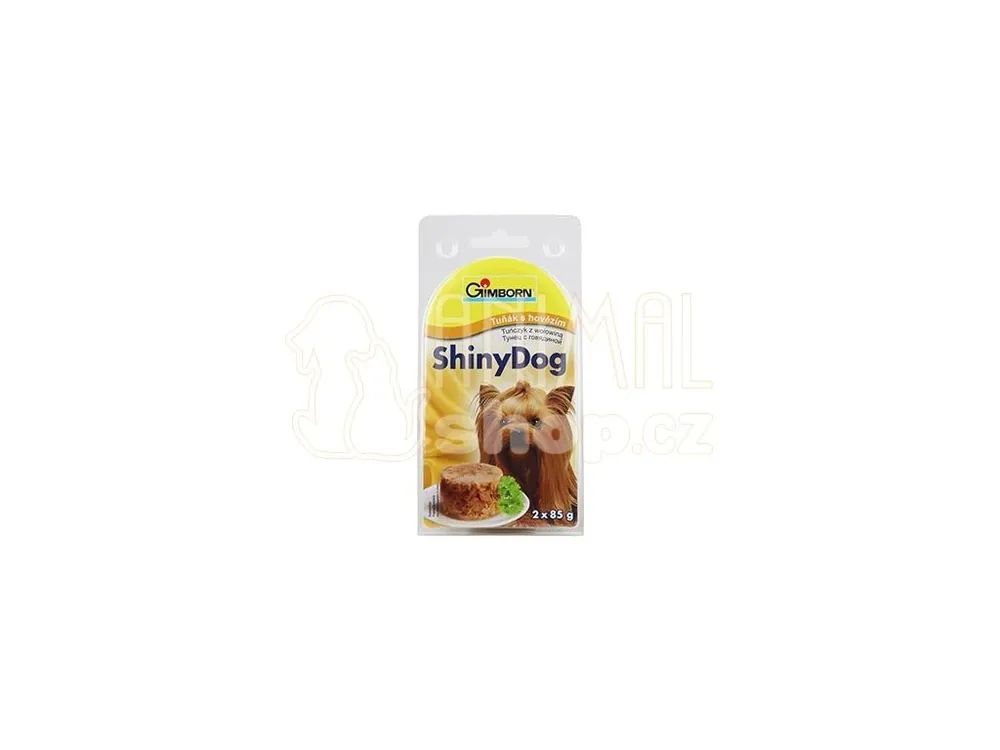 Pouze Dnes Gimborn ShinyDog konz. tuňák&hovězí 2x85g