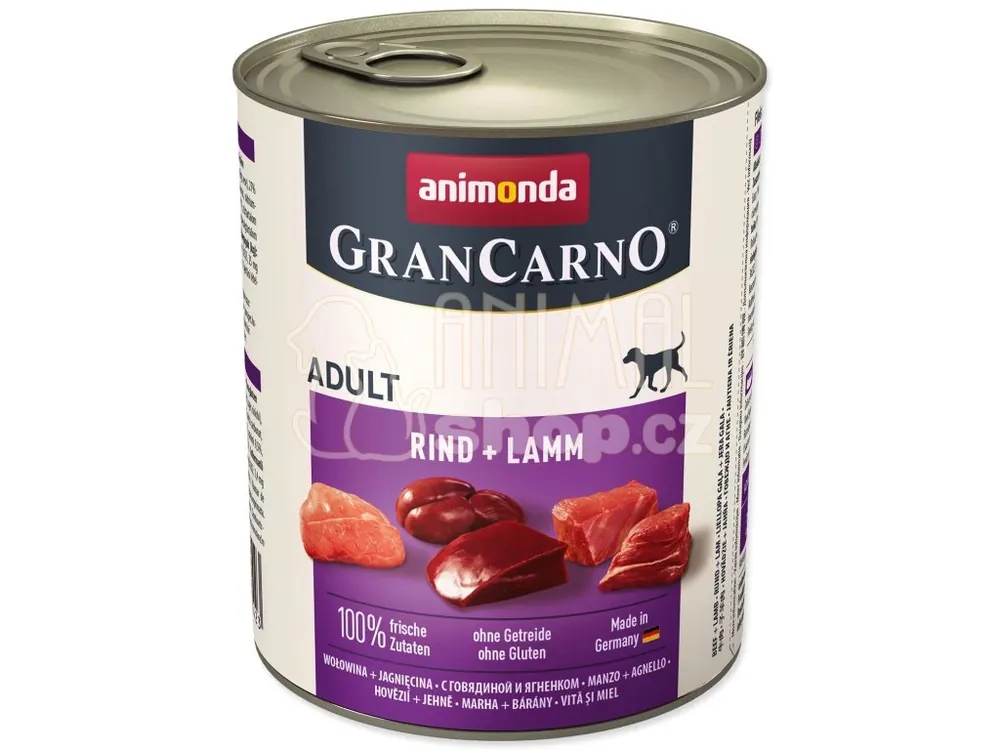 Koupit Online Konzerva Animonda Gran Carno Adult hovězí a jehně 800g