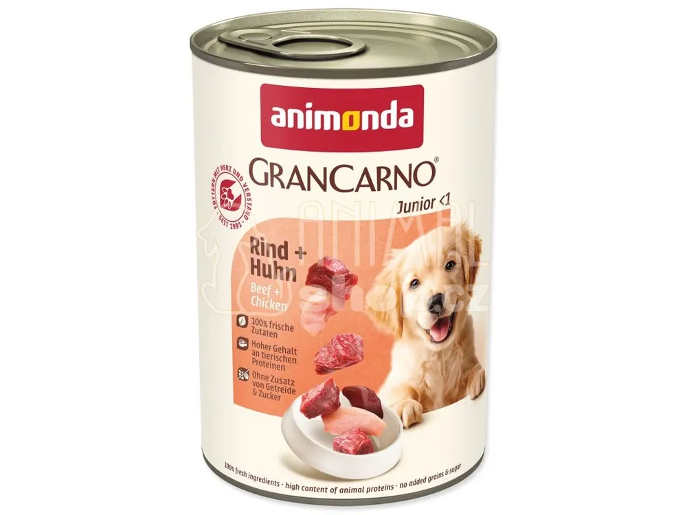 Must-Have Konzerva Animonda Gran Carno Junior hovězí a kuře 400g
