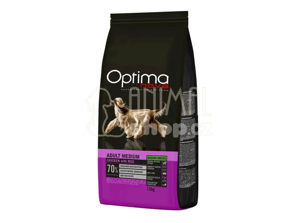 OPTIMAnova Dog Adult Medium Chicken & Rice 12 kg Bezpečná Platba