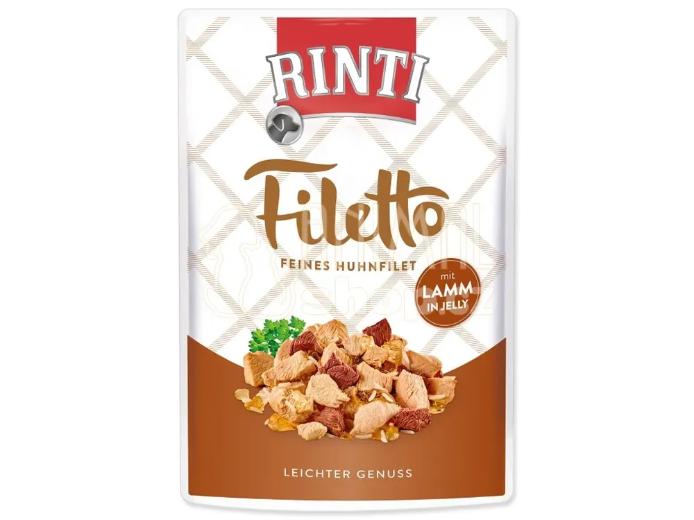 Kapsička Rinti Filetto Adult kuře a jehně v želé 100g Tovární Cena