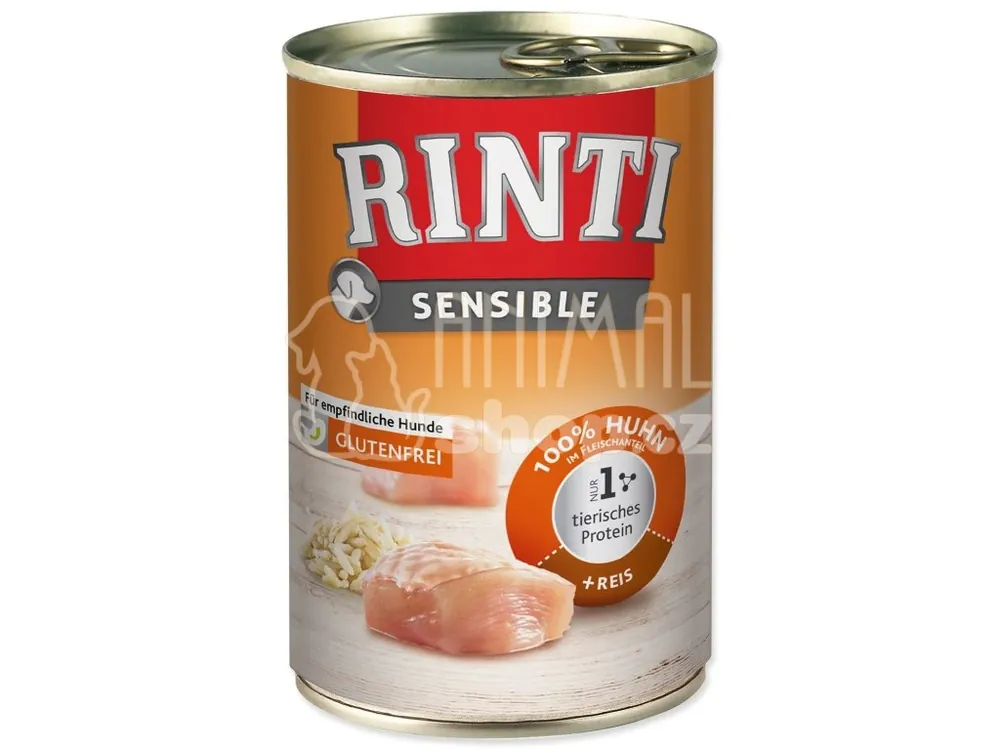 Konzerva Rinti Sensible Adult kuře a rýže 400g Ihned K Objednání