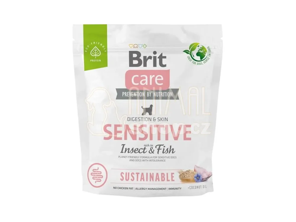 Brit Care Dog Sustainable Sensitive Insect+Fish 1 kg Omezená Nabídka